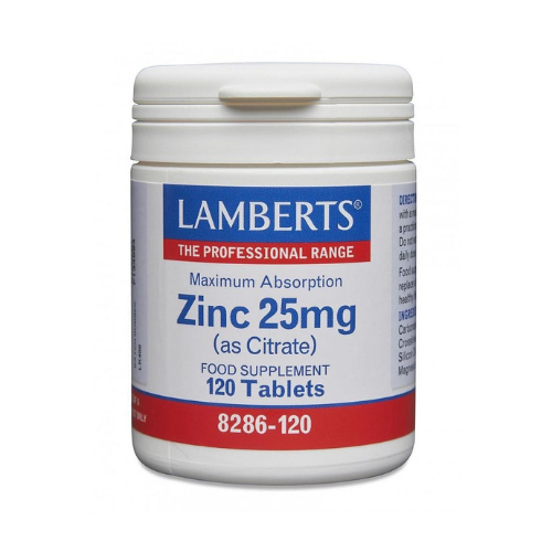 Lamberts Zinc 25mg (as Citrate) (120 Tabs) Well & Earth Concept Store