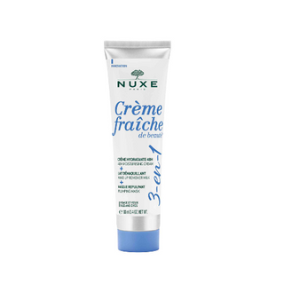 Nuxe Crème fraîche de beauté® 3-en-1, 48h Moisturizing Cream, Make-up Remover Milk, Plumping Mask