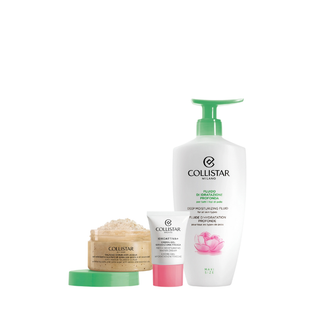 Collistar Gift Set Deep Moisturizing Fluid 400ml + Anti-Water Talasso-Scrub 150gr + Idroattiva+ Fresh Moisturizing Water-cream 15ml
