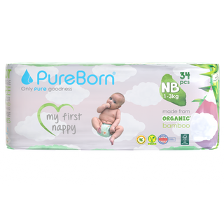 Pureborn Nappies Size NB