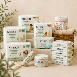 Monthly Baby Essential Bundle - with Kit & Kin Nappies