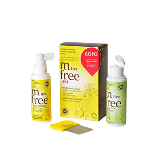 M Free Anti-Lice Comb, Shampoo & Lotion Mfree Lice Free Set 3pcs