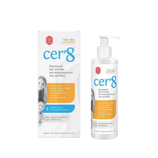 Cer'8 Shampoo and hair comb for nits removal. 200ml