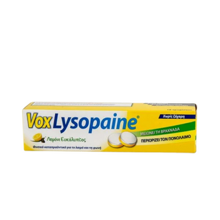 VoxLysopaine Lemon Eucalyptus 18 Lozenges
