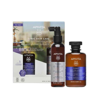 Apivita Tonic Hair Lotion Men's Set (Shampoo & Hair Lotion)