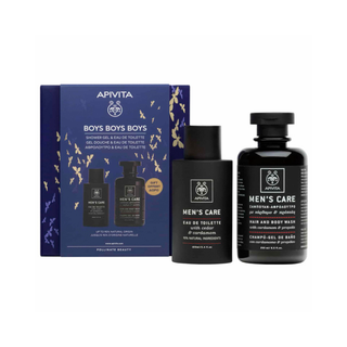 Apivita Boys Boys Boys Men's Care Set Eau de Toilette Cedar and Cardamon 100 ml & Gift Hair and Body Wash 250 ml