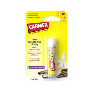 Carmex Vanilla moisturising lip balm stick SPF 15