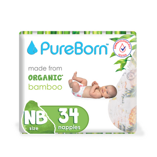 Pureborn Nappies Size 1 (NB)